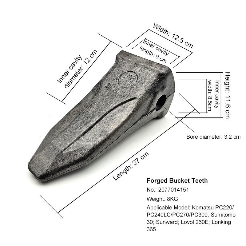 PC300 Bucket Teeth (ປະເພດແສງສະຫວ່າງ)